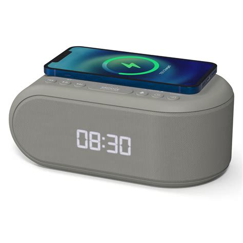 Buy I Box Digital Alarm Clock Radio For Bedroom With Wireless Charging