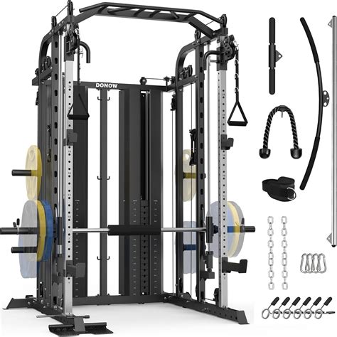 Donow Smith Machine With Lbs Weight Stacks Power Cage Squat Rack