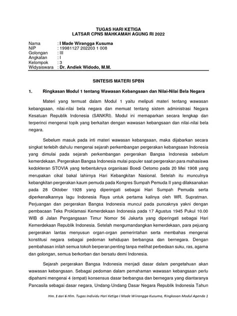 Tugas Individu Hari 3 G3a1k3 I Made Wirangga Kusuma Pdf