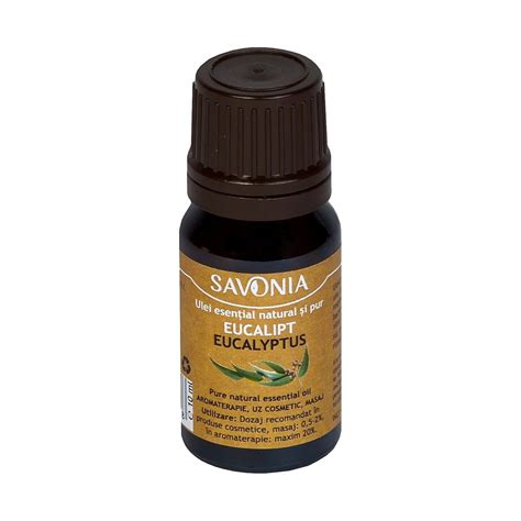 Ulei Esential Natural Aromaterapie Savonia Eucalipt Eucalyptus 10ml