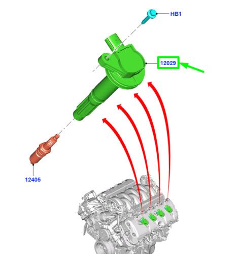 Nueva Bobina De Encendido Ford Mustang Mk Fr E A Aa