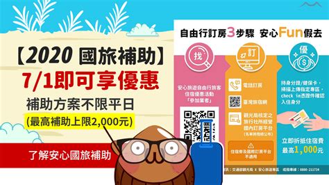 2020國旅補助上線登錄 7 1即可享用，補助方案不限平日 最高補助上限2 000元