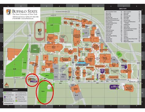 Buffalo State Campus Map - JVL Alumni & Visitor Center - Buffalo State ...