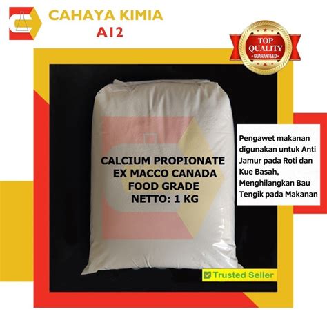 Jual Calcium Propionat Ex Canada Food Grade 1 Kg Shopee Indonesia