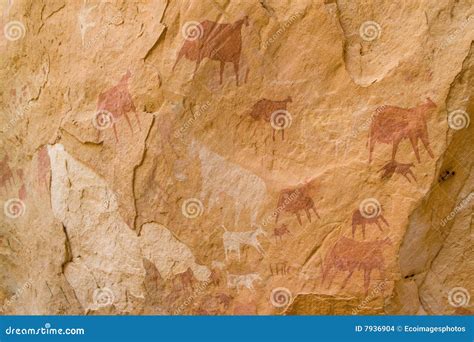 African Rock Art stock photo. Image of africa, nature - 7936904