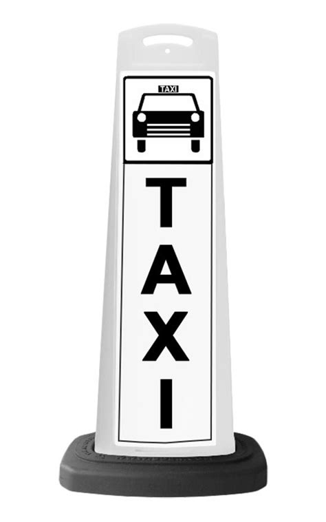 Valet Parking White Vertical Panel W Taxi Sign P Sd K Valet