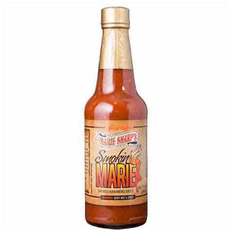 Marie Sharps Smokin Marie Hot Sauce 10 Oz Food E Concepts