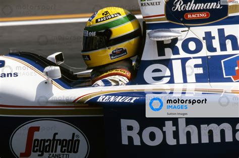 Ayrton Senna BRA Williams FW16 Formula One World Championship Rd2