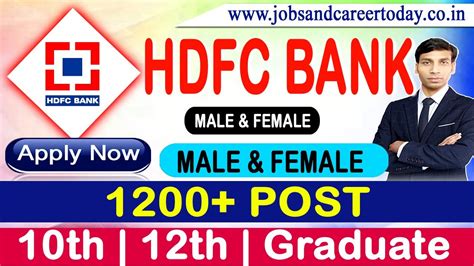 Bank Job Vacancy 2024 Hdfc Bank Recruitment 2024 Hdfc Job Vacancy Bank Jobs Latest Bank