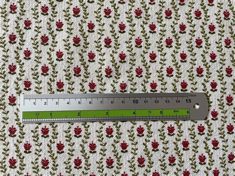 Vintage Heavy Cotton Floral Pattern Curtains/ Set of 2/ Medium Length ...