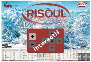 Plans De La Station Risoul Station De Ski Hautes Alpes For T Blanche