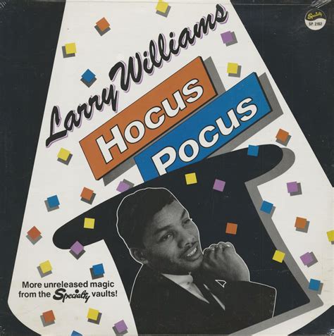 Larry Williams Lp Hocus Pocus More Unreleased Magic Vaults From