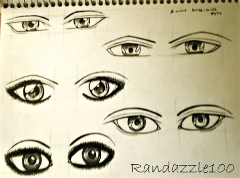 Male And Female Manga Eyes By Randazzle100 On Deviantart