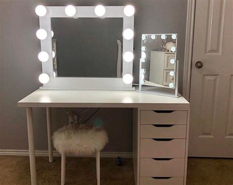 Vanity Desk With Mirror - Jeken Furniture