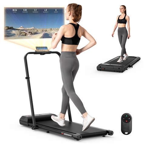 Home Gym Smart Fitness Equipment Foldable Motorized Treadmill 5" LCD ...