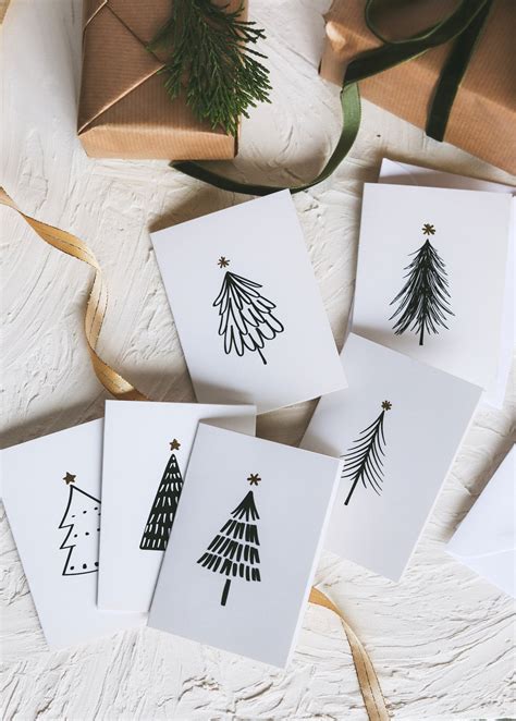 Set Of Mini Christmas Cards Christmas Cards Pack Set Of Small Mini