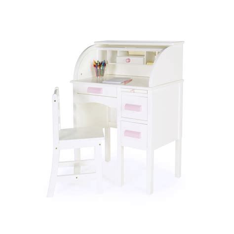 Jr. Roll-Top Desk - White - Walmart.com