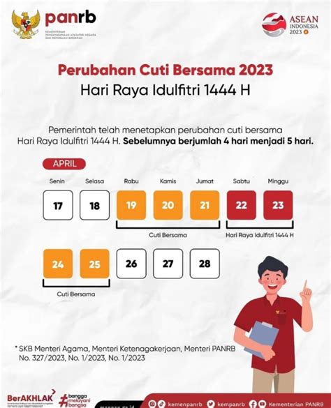 Perubahan Cuti Bersama Idul Fitri 1444 Hijriyah Website Kalurahan Sumbermulyo