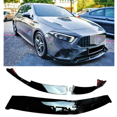 Mercedes A35 A45 Amg Brabus Style A Class W177 V177 Front Splitter Spoiler Lip Spoilers And Wings