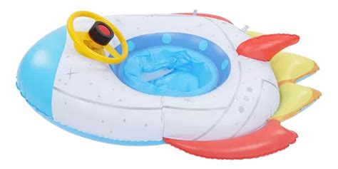 Silla Flotante Inflable Para Ni Os Nave Espacial Piscina Cuotas