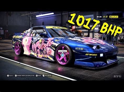 Need For Speed Heat 1017 BHP Nissan 180SX Type X 1996 Tuning