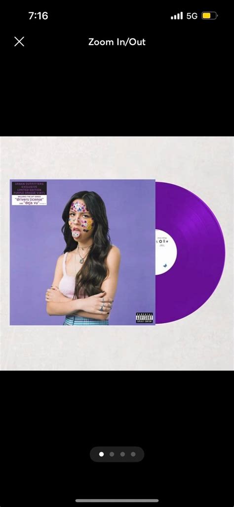 New Olivia Rodrigo Purple Sour Vinyl Urban Outfitters Town