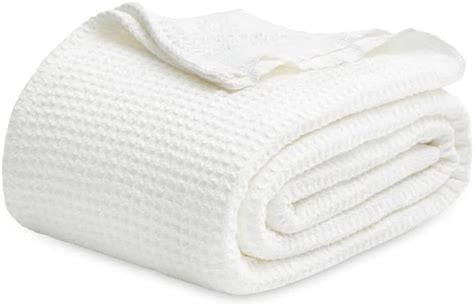 Cozy Comfort 100 Cotton Blankets King 405gsm Waffle Weave Blankets