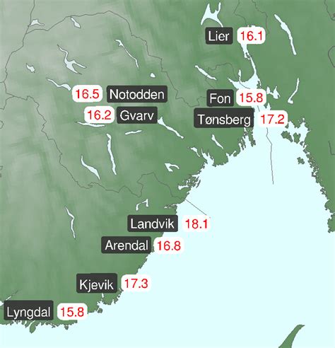 Meteorologene on Twitter Kaldt i nord og varmt i sør skikkelig varmt