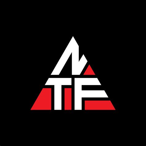 NTF triangle letter logo design with triangle shape. NTF triangle logo ...