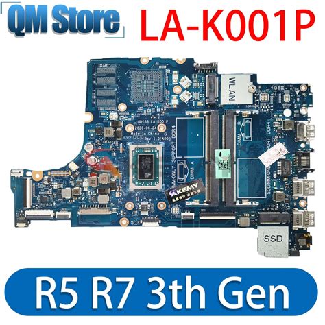 LA K001P GDI53 Para Dell Inspiron 15 3501 Placa Base De Ordenador Port