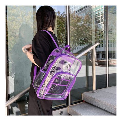 Mochila Transparente De Seguridad Escolar Para Viajes Mochi Cuotas