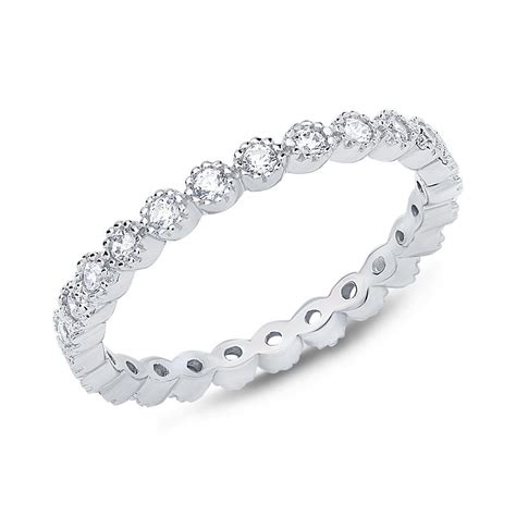 Unique Eternity Ring Aus Er Silber Mit Zirkonia Sr