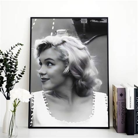 Vintage Marilyn Monroe Poster Black And White Marilyn Monroe Etsy