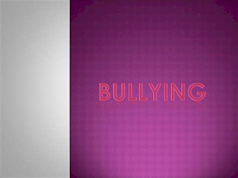 PPT Presentacion Sobre El Bullying DOKUMEN TIPS