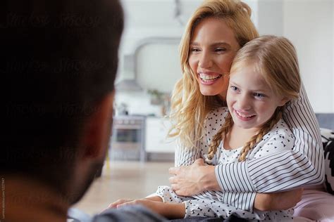 Mother Hugging Her Daughter By Stocksy Contributor Lumina Stocksy