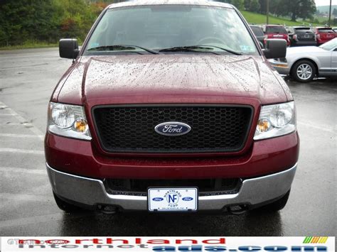 2005 Dark Toreador Red Metallic Ford F150 Xlt Supercab 4x4 17621777 Photo 3