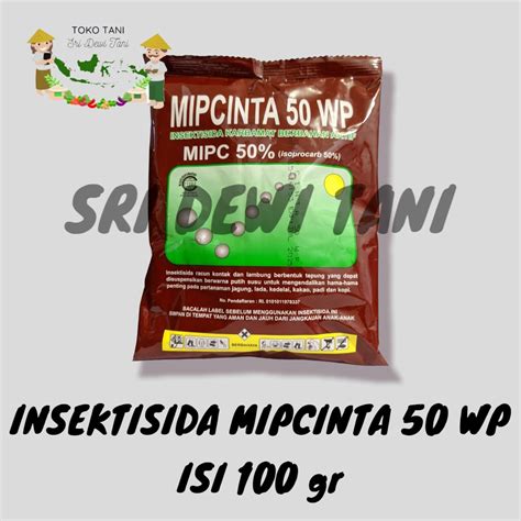 INSEKTISIDA MIPCINTA 50 WP 100 GRAM KARBAMAT BAHAN AKTIF MIPC 50