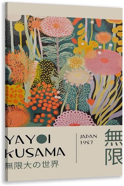 Amazon Classic Yayoi Kusama Posters Vintage Japanese Canvas Wall