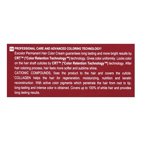 Okay Professionnel Exicolor Permanent Hair Color Hair Dye Cream Ml Honey Blonde