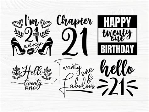 21st Birthday Svg Twenty One Svg Hello 21 Svg Etsy