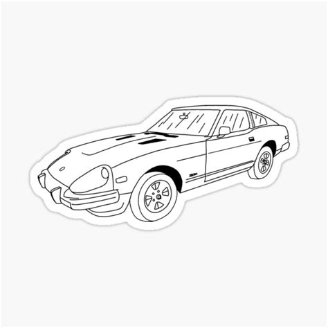 1981 Datsun 280zx Sticker For Sale By Abby Rose Redbubble