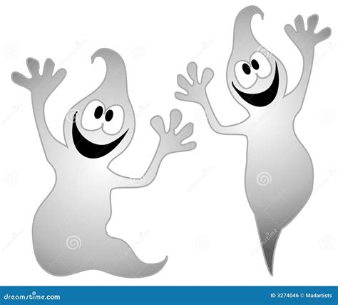 Halloween Ghosts Clip Art 3 Royalty Free Stock Image - Image: 3274046