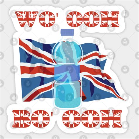 Water Bottle british accent meme - Water Bottle - Sticker | TeePublic