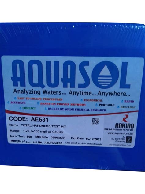 Aquasol Total Hardness Test Kit Packaging Type Box At 1150 Piece In