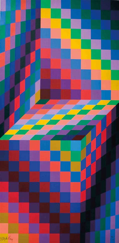 Victor Vasarely Geometric Art Op Art