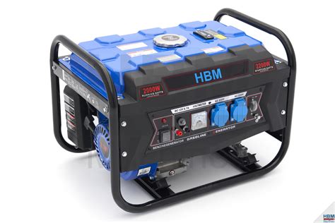 HBM 2200 Watt Generator Aggregaat Met 163cc Benzinemotor 2 X 230 V