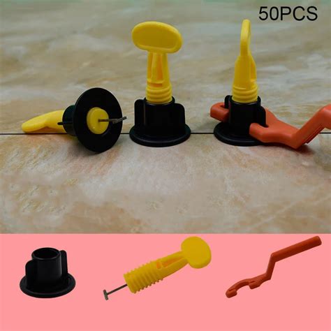 50pcs Flat Ceramic Leveler Floor Wall Construction Tools Reusable Tile ...