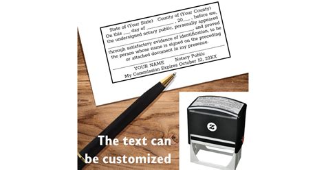 Notary Public Custom Acknowledgement Self-inking Stamp | Zazzle