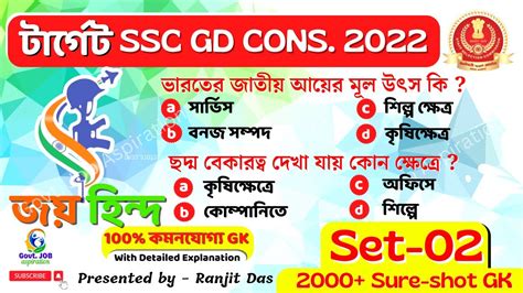 Target SSC GD 2022 Set 02 JAY HIND Series জয হনদ 100