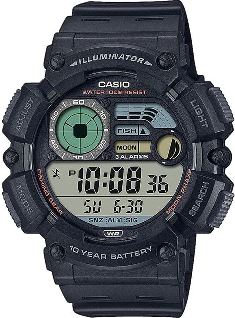 Casio Men S Digital Quartz Watch With Plastic Strap WS 1500H 1AVEF